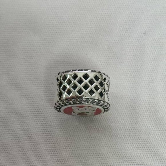 Pandora Double-sided Lucky Cat wealth Bead Charm, S925 Silver Jewelry - Picture 3 of 4